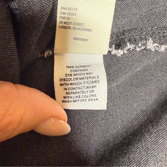 Free People “Just Float On” Flare Jeans Black High-Rise Bell Bottoms Sz 24 - Picture 12 of 16